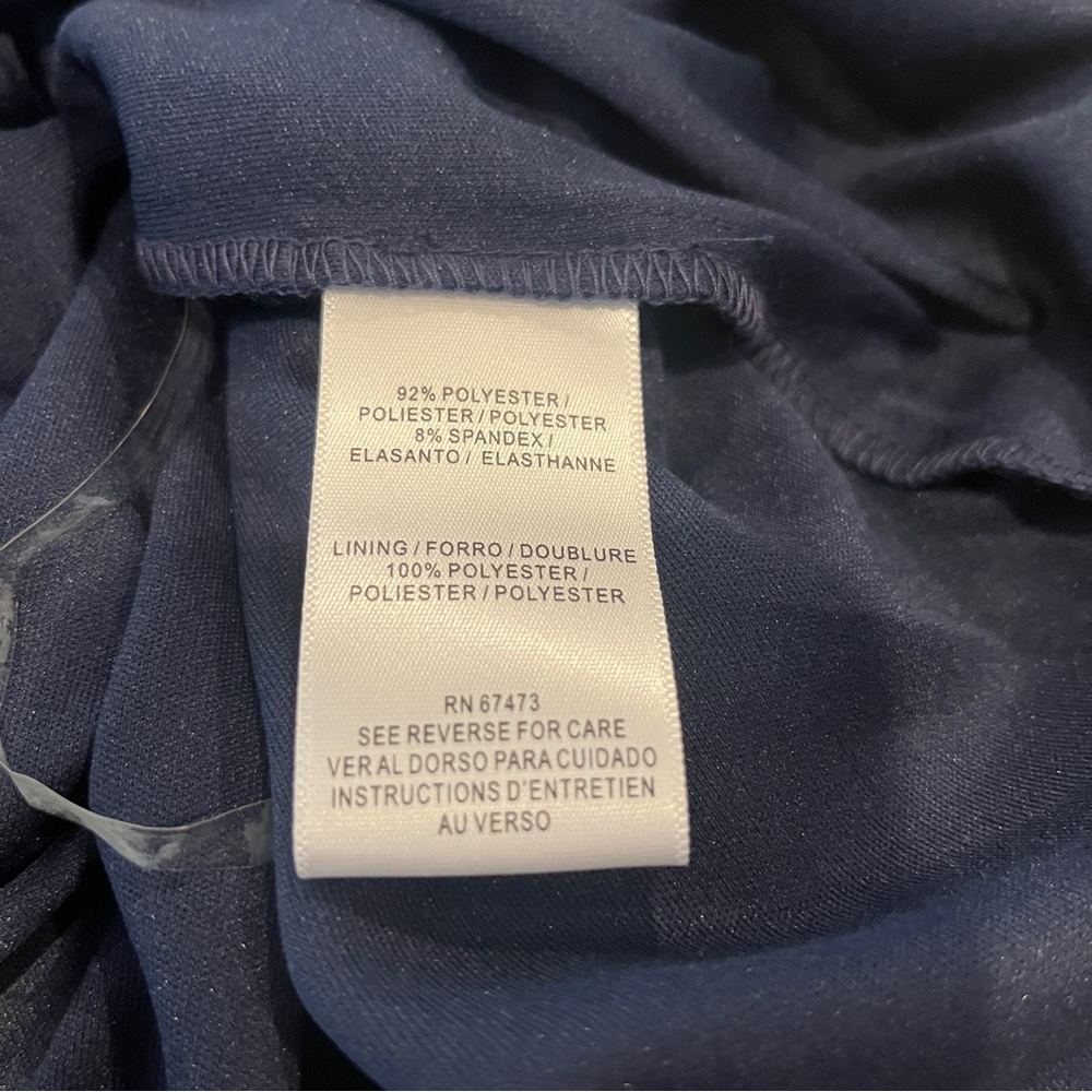 Maison Tara Cream and Blue Floral Midi Dress - Picture 14 of 16